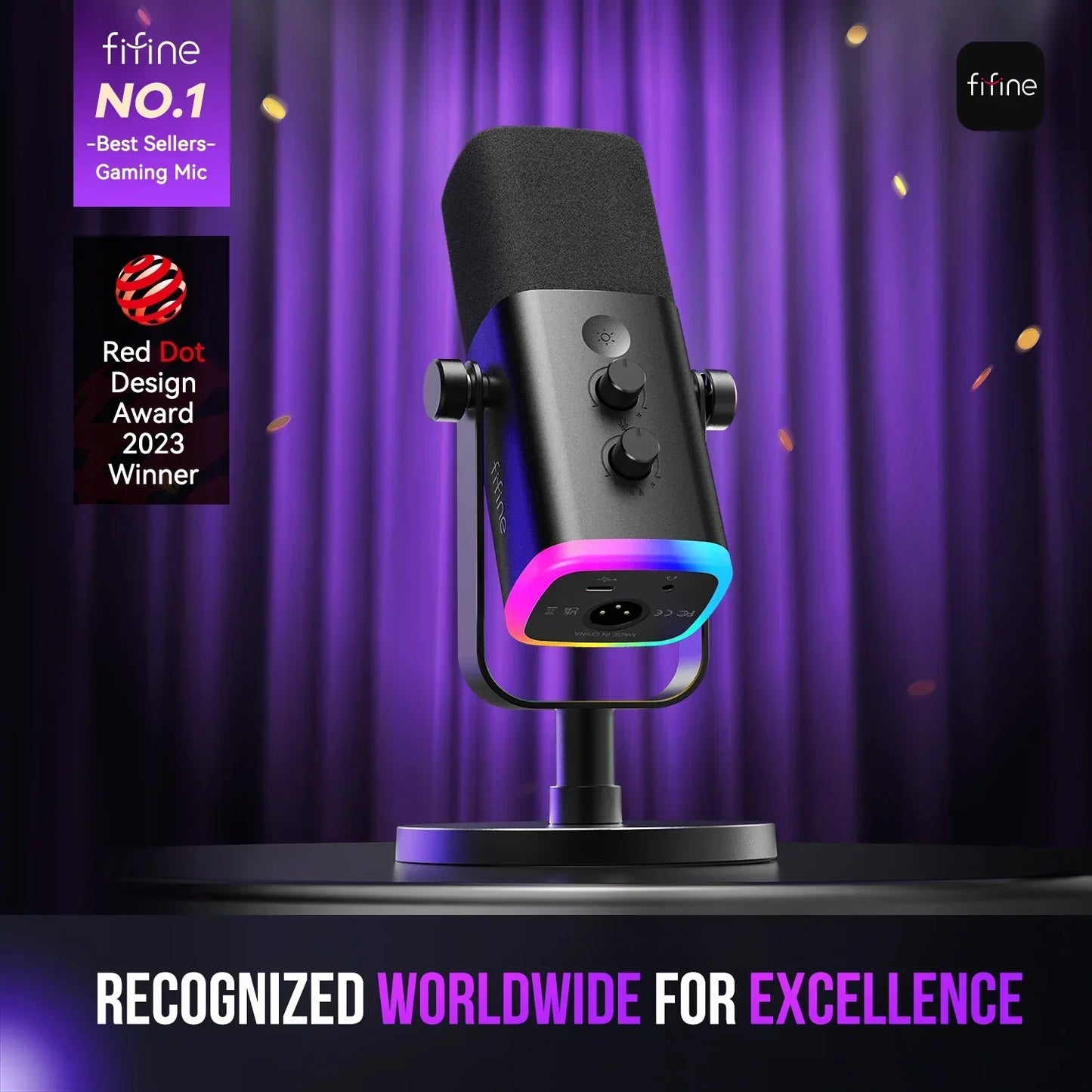 Microphone with Touch Mute Button