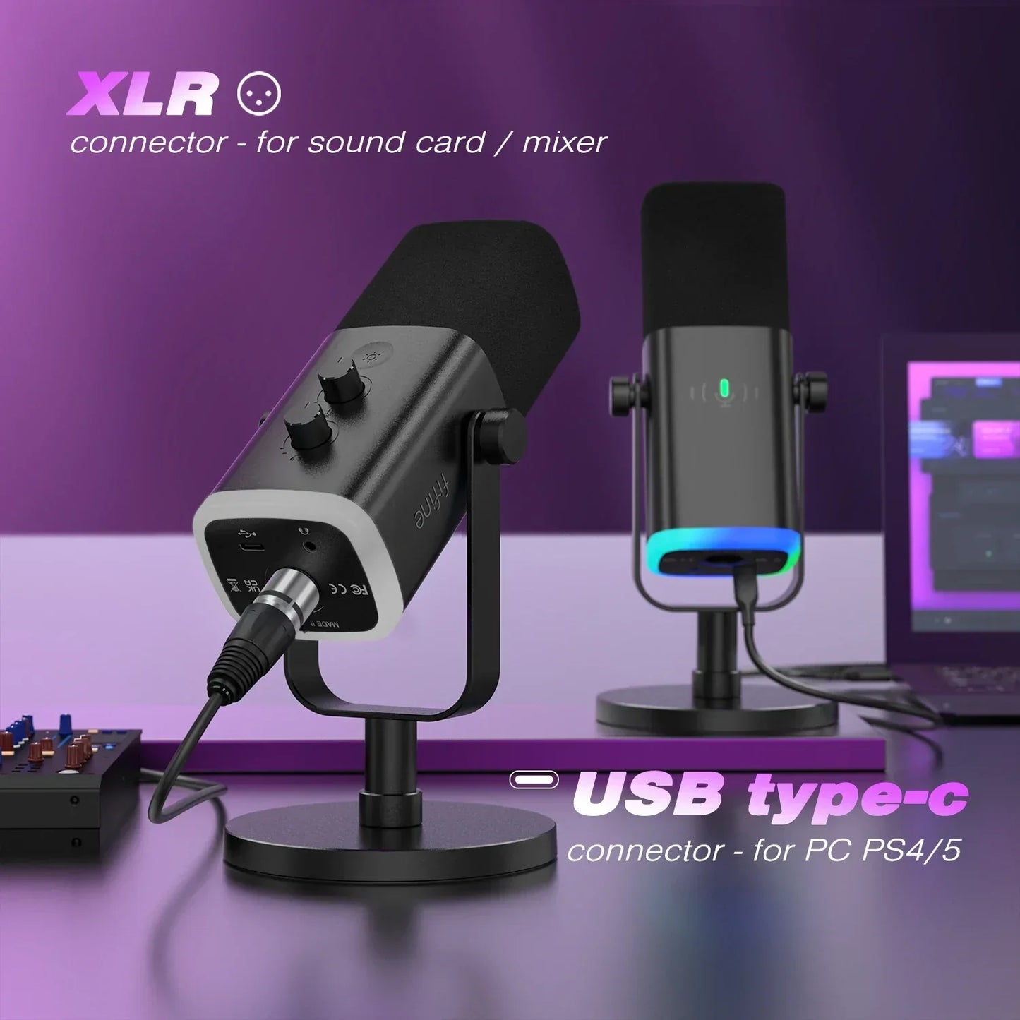 Microphone with Touch Mute Button