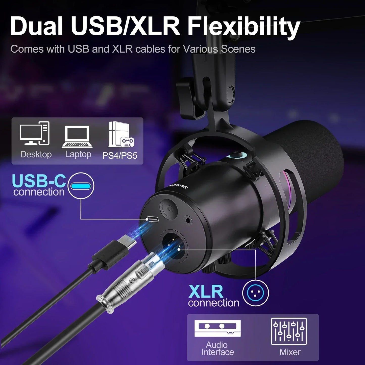 Dynamic Microphone Kit for Streaming